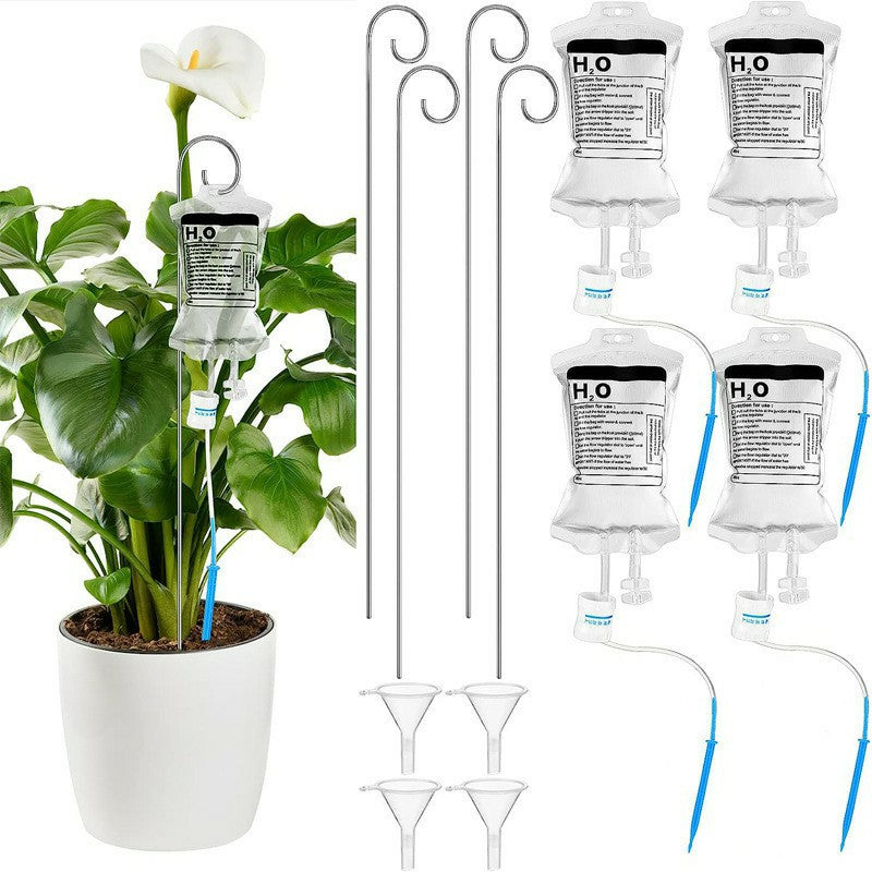 4Pcs 350ml Plant Watering Drip Irrigation Bags Adjustable Auto Watering Bag with 4 Hooks 4Pcs 350ml Plant Watering Drip Irrigation Bags Adjustable Auto Watering Bag with 4 Hooks